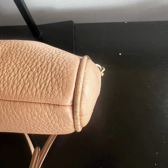 Coach Pebbled Leather Crossbody Bag in Blush Pink - Picture 6 of 9